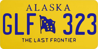 AK license plate GLF323