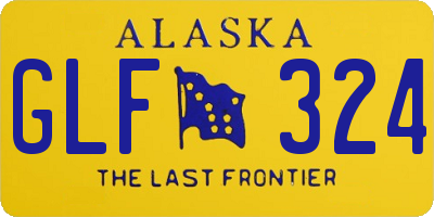 AK license plate GLF324