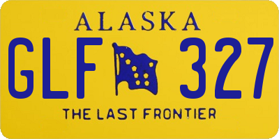 AK license plate GLF327