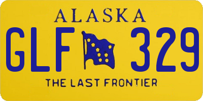 AK license plate GLF329