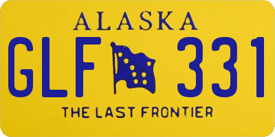 AK license plate GLF331