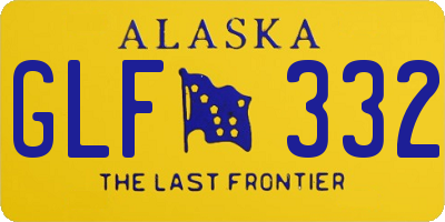AK license plate GLF332