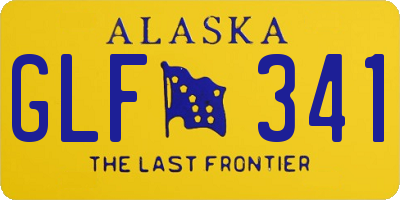 AK license plate GLF341