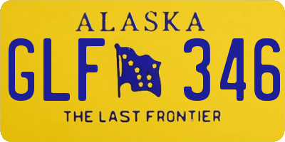 AK license plate GLF346