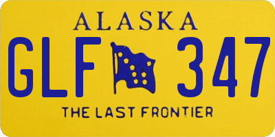 AK license plate GLF347