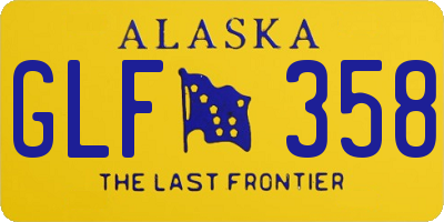 AK license plate GLF358