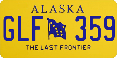 AK license plate GLF359