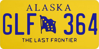 AK license plate GLF364