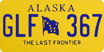 AK license plate GLF367