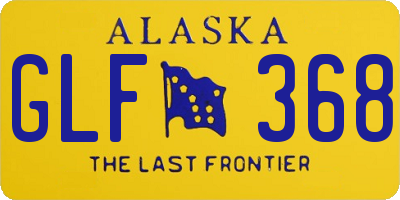 AK license plate GLF368