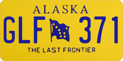 AK license plate GLF371