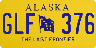 AK license plate GLF376