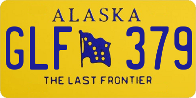 AK license plate GLF379