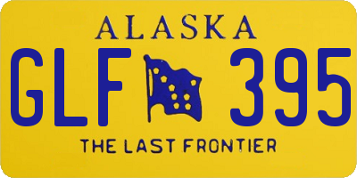 AK license plate GLF395