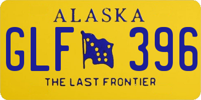AK license plate GLF396