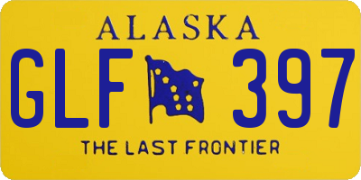AK license plate GLF397
