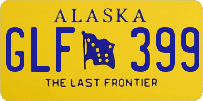 AK license plate GLF399