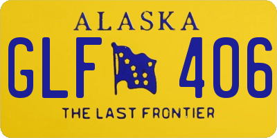 AK license plate GLF406