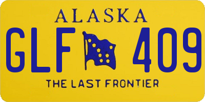 AK license plate GLF409