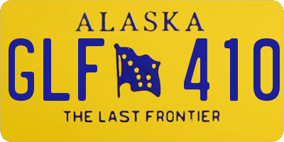 AK license plate GLF410