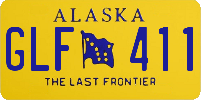 AK license plate GLF411