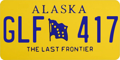 AK license plate GLF417