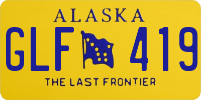 AK license plate GLF419