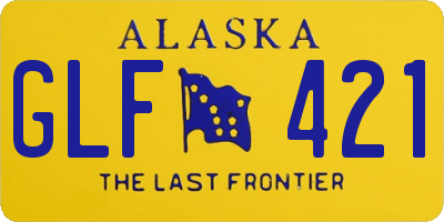 AK license plate GLF421
