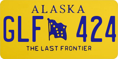 AK license plate GLF424