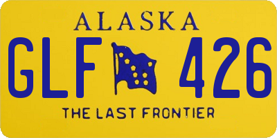 AK license plate GLF426