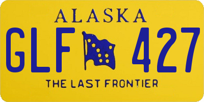 AK license plate GLF427