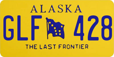 AK license plate GLF428