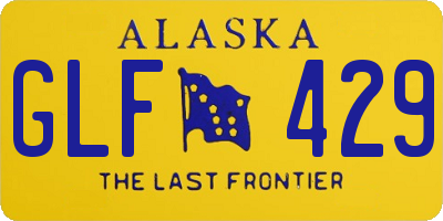 AK license plate GLF429