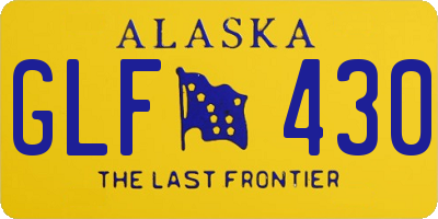 AK license plate GLF430