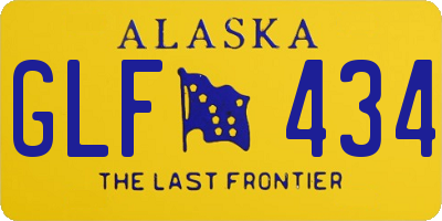 AK license plate GLF434