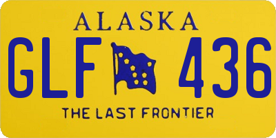 AK license plate GLF436