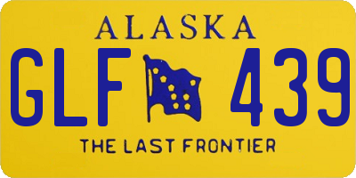 AK license plate GLF439