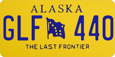 AK license plate GLF440