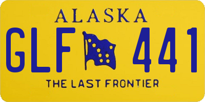 AK license plate GLF441