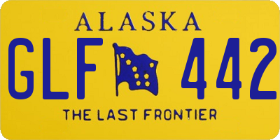 AK license plate GLF442