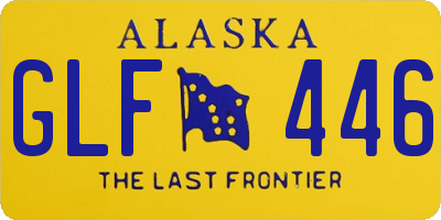 AK license plate GLF446