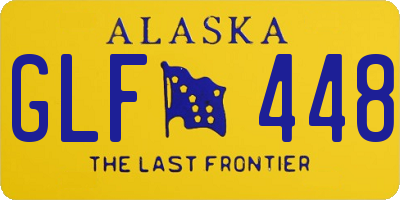 AK license plate GLF448