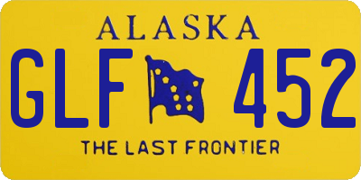 AK license plate GLF452