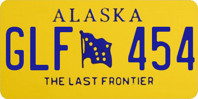 AK license plate GLF454