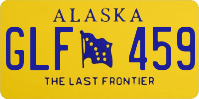 AK license plate GLF459