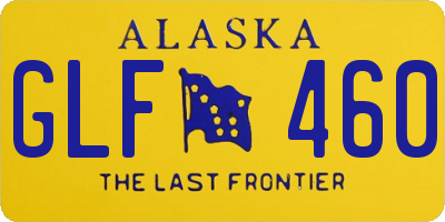AK license plate GLF460