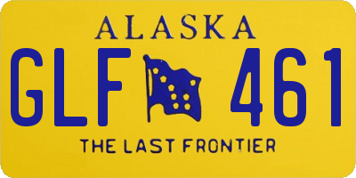 AK license plate GLF461