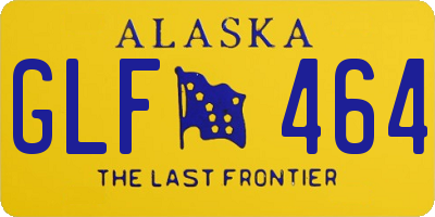 AK license plate GLF464