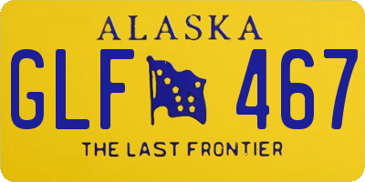 AK license plate GLF467
