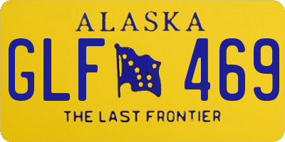 AK license plate GLF469